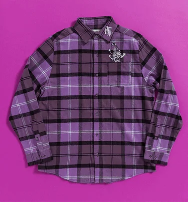 Haunted Mansion Hitchhiking Ghosts Flannel Shirt from Cakeworthy
