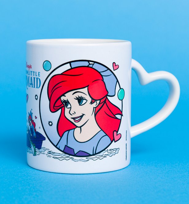 Disney The Little Mermaid Heart Handled Mug