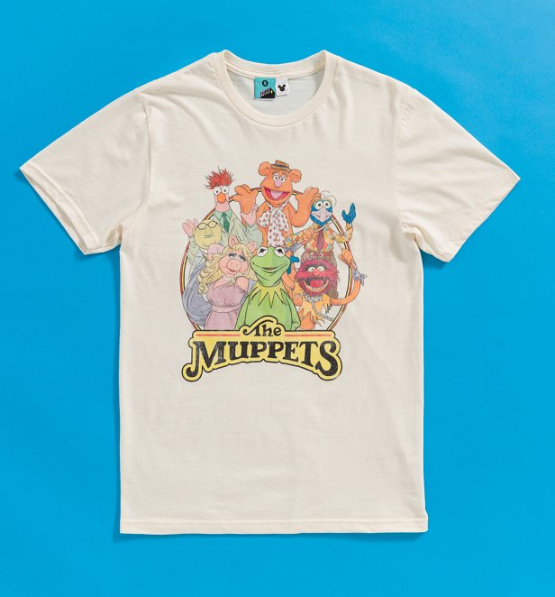 Disney The Muppet Show Gang Natural T-Shirt