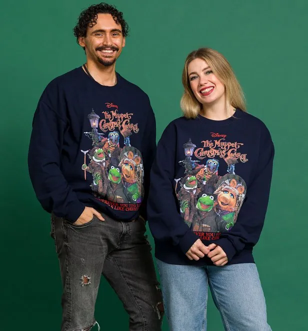Disney The Muppets Christmas Carol Navy Sweater
