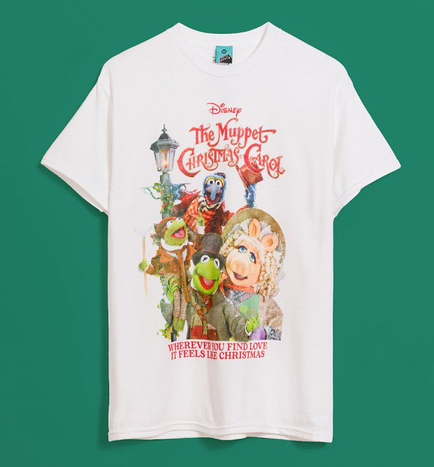 Disney The Muppets Christmas Carol White T-Shirt