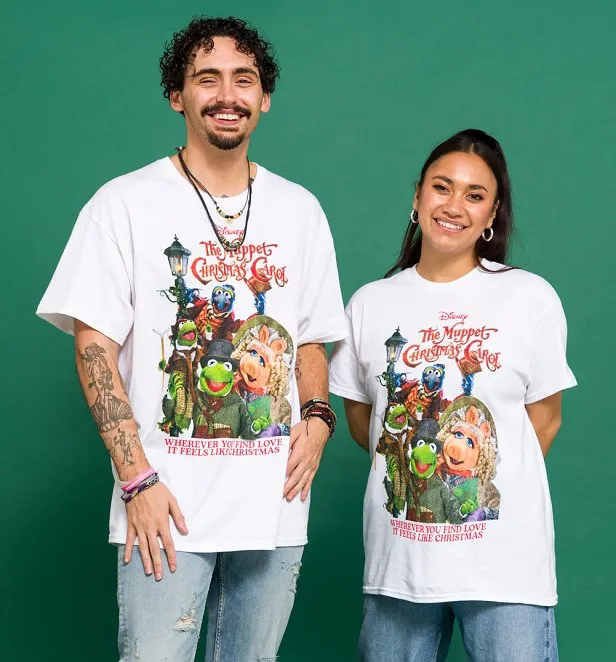 Disney The Muppets Christmas Carol White T-Shirt