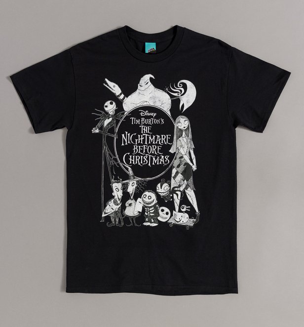 The Nightmare Before Christmas Black T-Shirt The Nightmare Before Christmas Black T-Shirt
