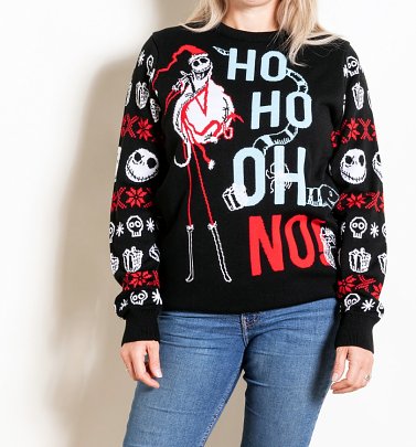 Disney The Nightmare Before Christmas Ho Ho Oh No Knitted Jumper