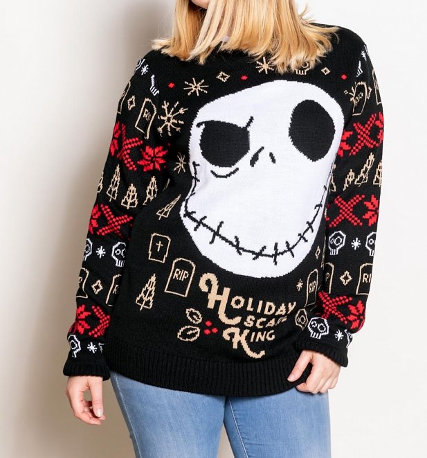 Disney The Nightmare Before Christmas Holiday Scare King Knitted Jumper