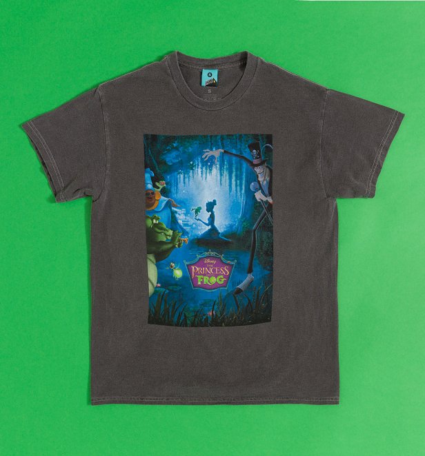 Disney The Princess and the Frog Vintage Wash Charcoal T-Shirt