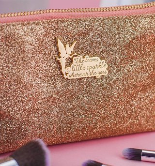 Disney Tinker Bell Glitter Make Up Bag Disney Tinker Bell Glitter Make Up Bag