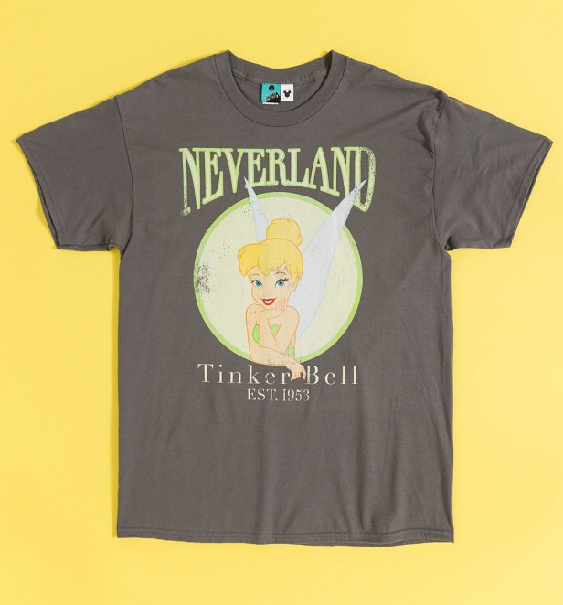 Disney Tinker Bell Neverland Charcoal T-Shirt Disney Tinker Bell Neverland Charcoal T-Shirt