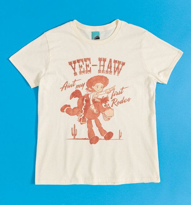Disney Toy Story Jessie Yee-Haw Fitted Natural T-Shirt