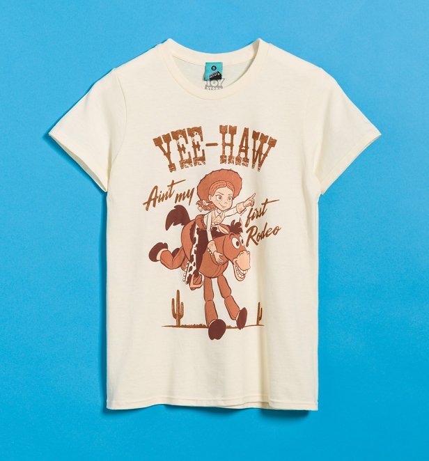 Disney Toy Story Jessie Yee-Haw Fitted Natural T-Shirt Disney Toy Story Jessie Yee-Haw Fitted Natural T-Shirt