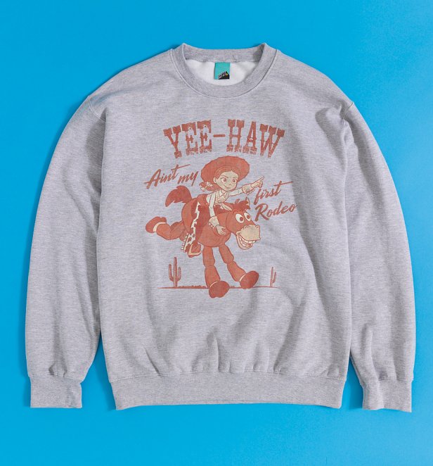 Disney Toy Story Jessie Yee-Haw Grey Marl Sweater