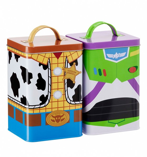 Disney Toy Story Set Of Two Woody And Buzz Storage Tins from Funko Disney Toy Story Set Of Two Woody And Buzz Storage Tins from Funko