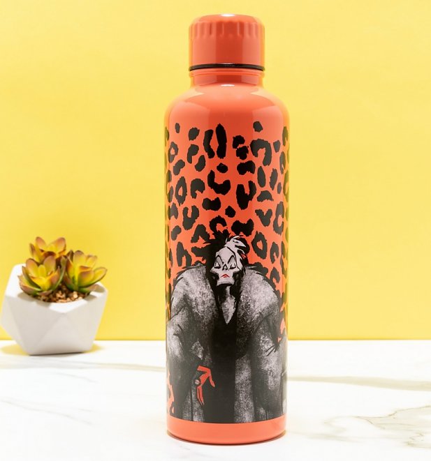 Disney Villains 101 Dalmatians Cruella De Vil Metal Water Bottle from Funko