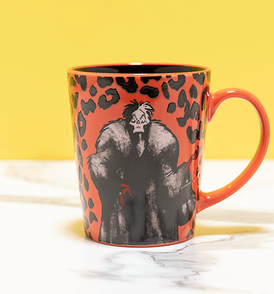 Disney Villains 101 Dalmatians Cruella De Vil Mug from Funko Disney Villains 101 Dalmatians Cruella De Vil Mug from Funko