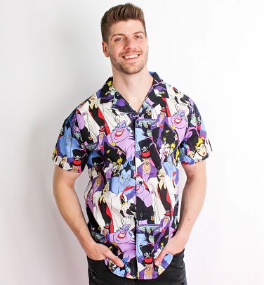 Disney Villains All Over Print Camp Shirt from Cakeworthy