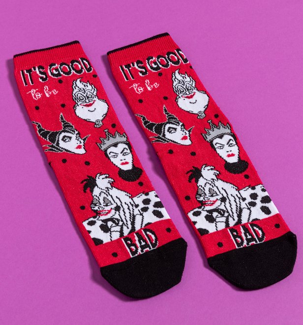Disney Villains It's Good To Be Bad Socks Disney Villains It's Good To Be Bad Socks