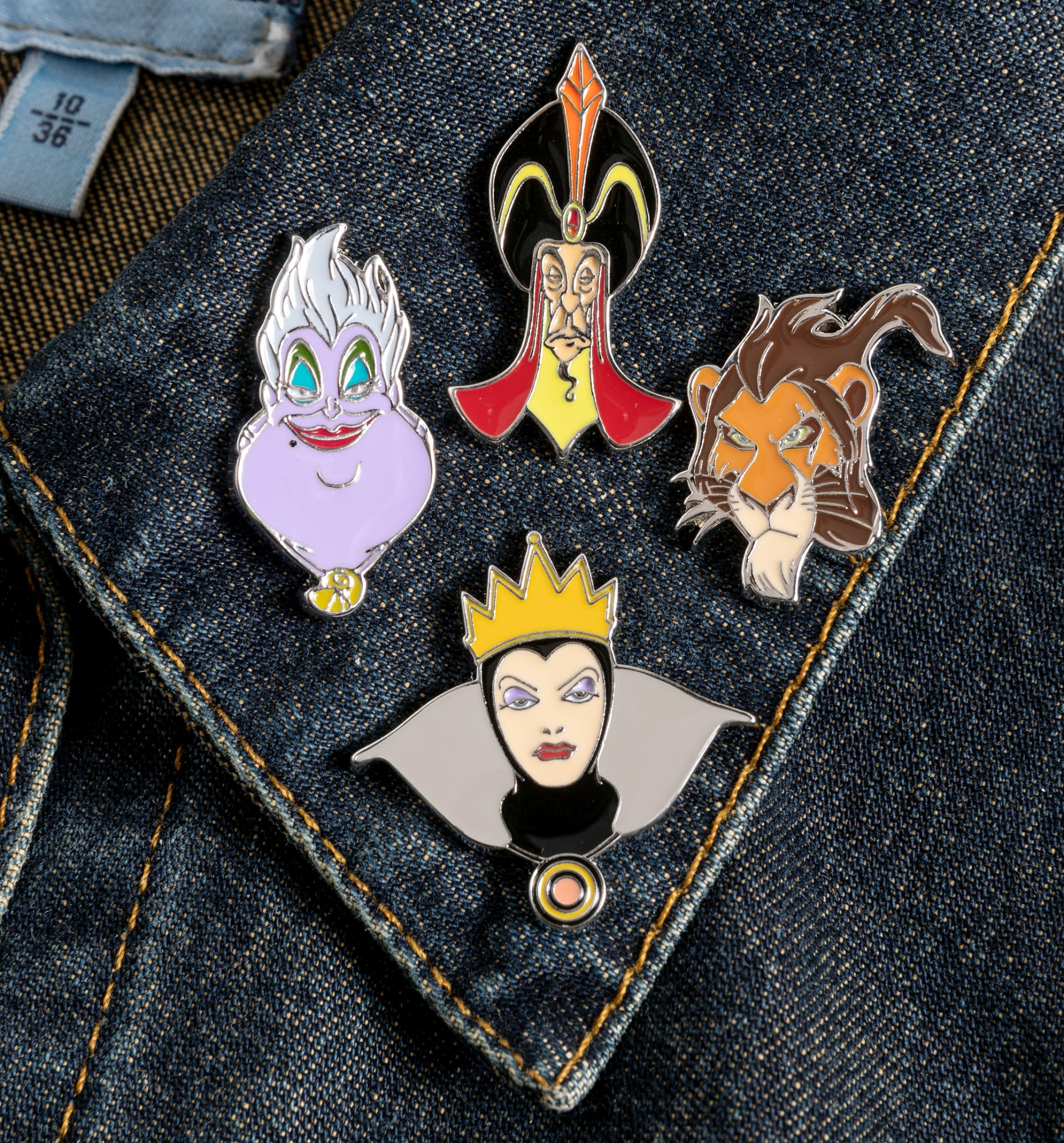 Disney Villains Set of Four Enamel Pins