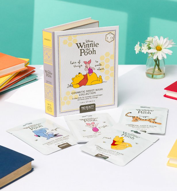 Disney Winnie The Pooh Storybook Cosmetic Sheet Face Mask Collection from Mad Beauty Disney Winnie The Pooh Storybook Cosmetic Sheet Face Mask Collection from Mad Beauty