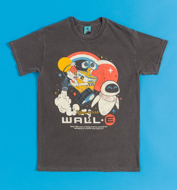 Disney Wall-E Vintage Wash Charcoal T-Shirt