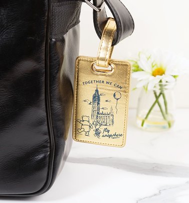 Disney Winnie The Pooh Fly Anywhere Metallic Luggage Tag Disney Winnie The Pooh Fly Anywhere Metallic Luggage Tag