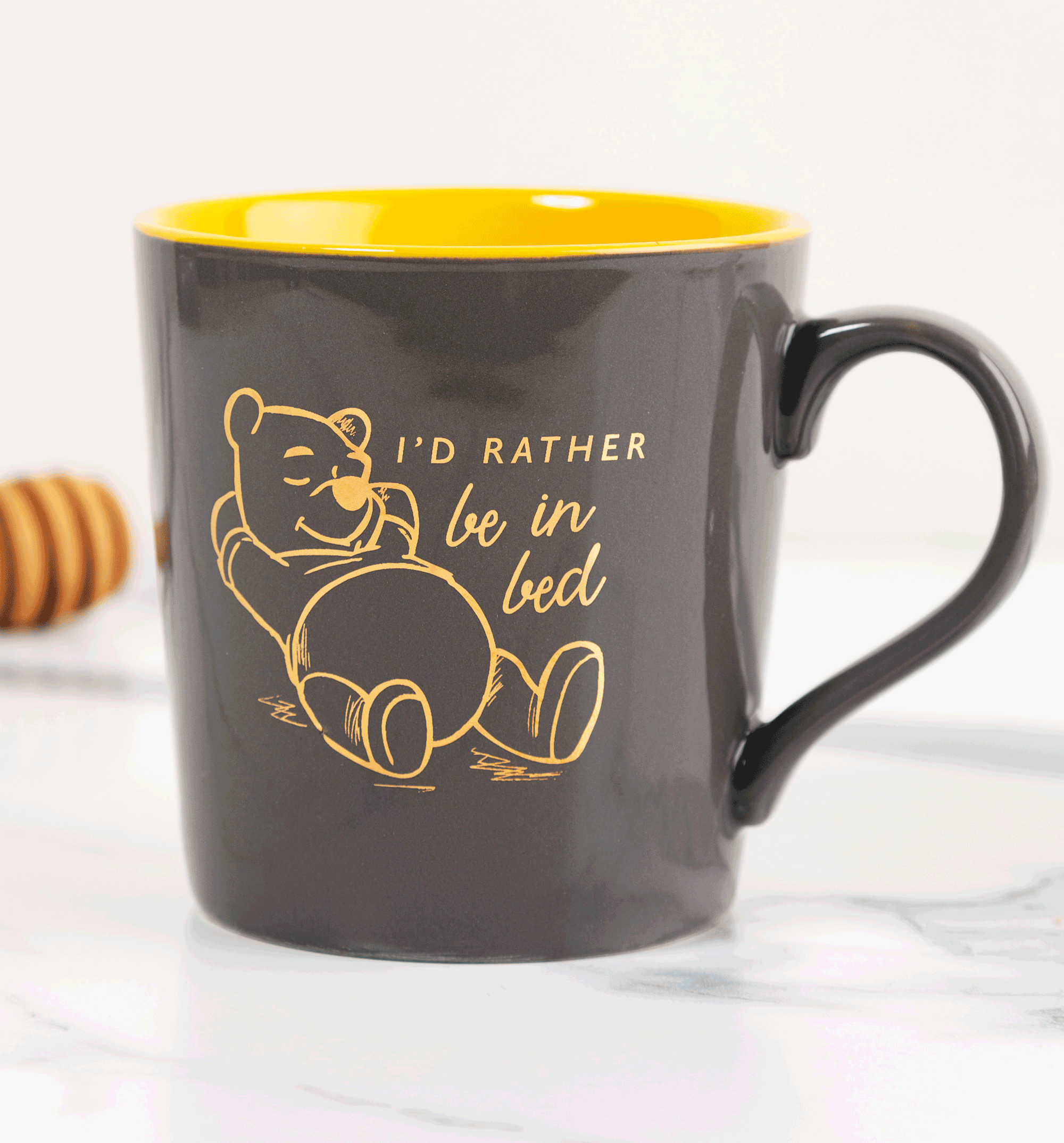 Disney Winnie The Pooh Rather Be In Bed Foil Finish Mug