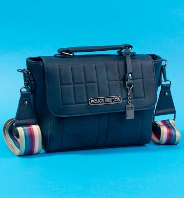 Doctor Who Rainbow Strap Crossbody Handbag Doctor Who Rainbow Strap Crossbody Handbag