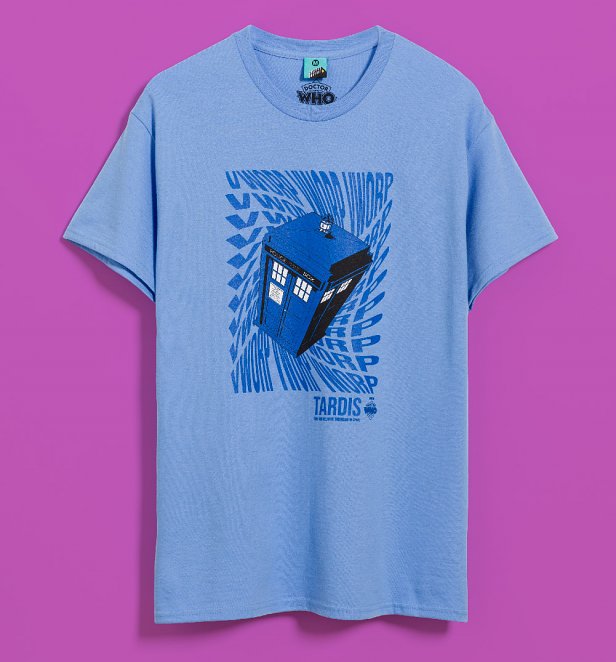Doctor Who Tardis Swirl Blue T-Shirt
