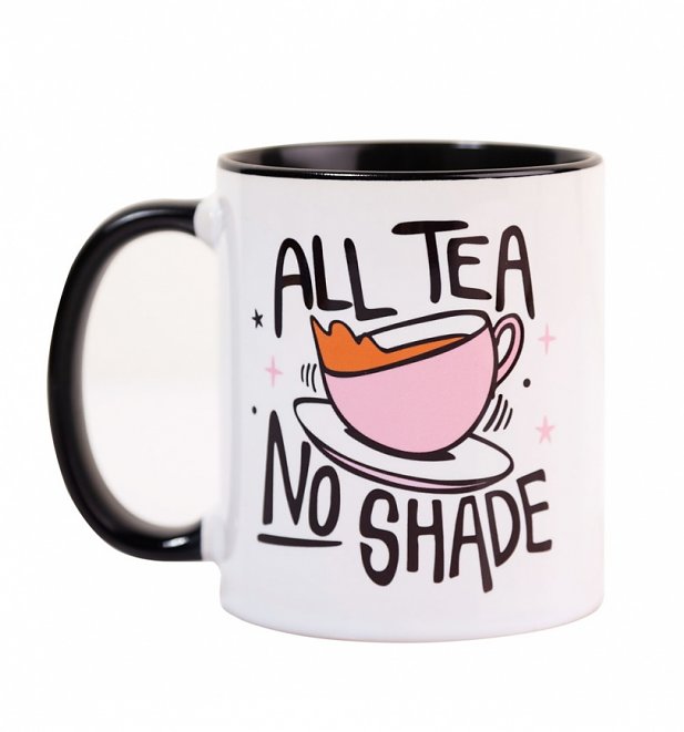Drag Race Inspired All Tea No Shade Black Handle Mug Drag Race Inspired All Tea No Shade Black Handle Mug