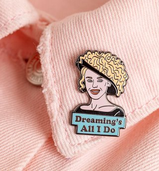 Dreaming's All I Do Kylie Enamel Pin Dreaming's All I Do Kylie Enamel Pin
