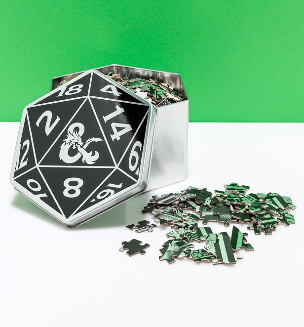 Dungeons and Dragons D20 Shaped 750 Piece Jigsaw Puzzle
