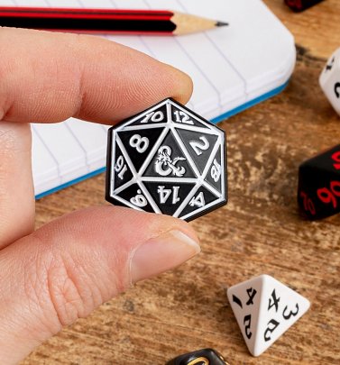 Dungeons & Dragons Dice Enamel Pin Badge Dungeons & Dragons Dice Enamel Pin Badge
