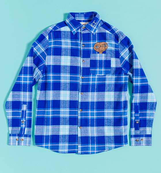 E.T. Phone Home Flannel Shirt from Cakeworthy E.T. Phone Home Flannel Shirt from Cakeworthy