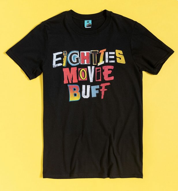 Eighties Movie Buff Black T-Shirt