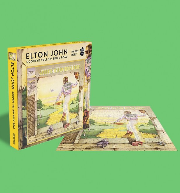 Elton John Goodbye Yellow Brick Rock 500 Piece Jigsaw Puzzle from Rock Saws