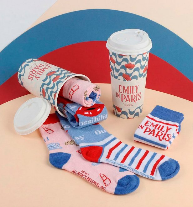 Emily In Paris Set Of 3 Socks