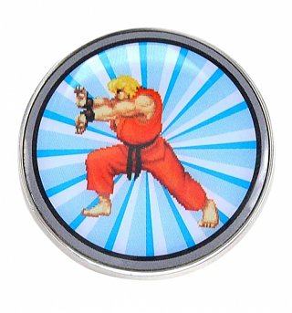 Enamel Street Fighter Ken Badge Enamel Street Fighter Ken Badge