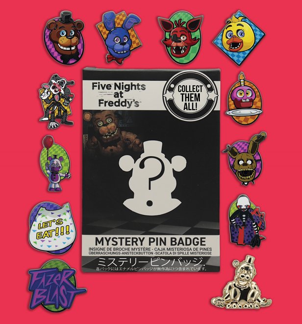 Five Nights at Freddy's Mystery Pin Badges Five Nights at Freddy's Mystery Pin Badges