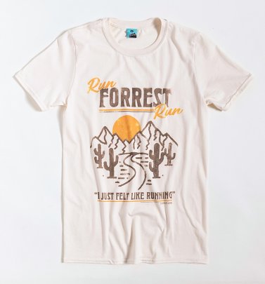 Forrest Gump Run Forrest Run Ecru T-Shirt Forrest Gump Run Forrest Run Ecru T-Shirt