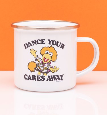Fraggle Rock Dance Your Cares Away Enamel Mug Fraggle Rock Dance Your Cares Away Enamel Mug