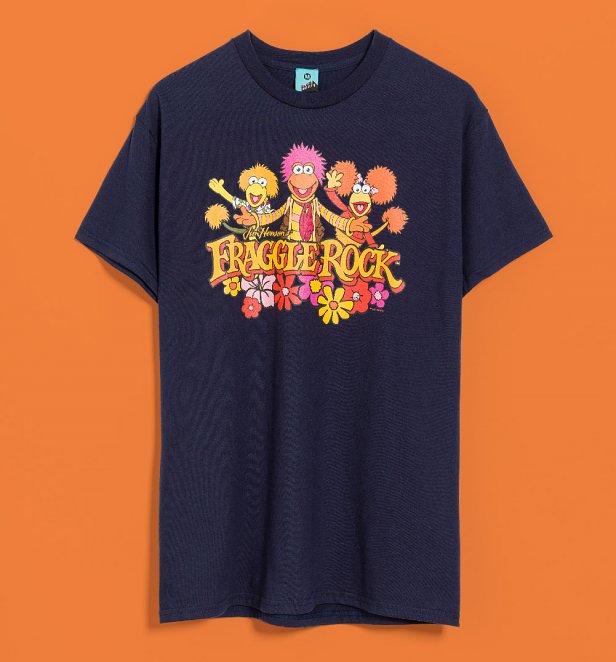 Fraggle Rock Flowers Navy T-Shirt Fraggle Rock Flowers Navy T-Shirt