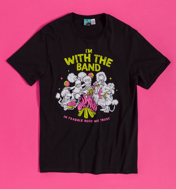 Fraggle Rock I'm With The Band Black T-Shirt Fraggle Rock I'm With The Band Black T-Shirt