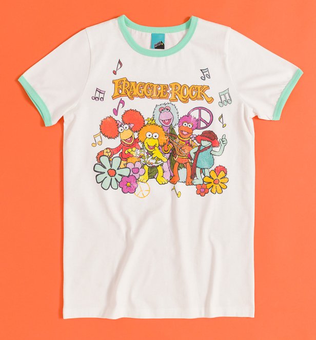 Fraggle Rock Party Ringer Natural T-Shirt Fraggle Rock Party Ringer Natural T-Shirt
