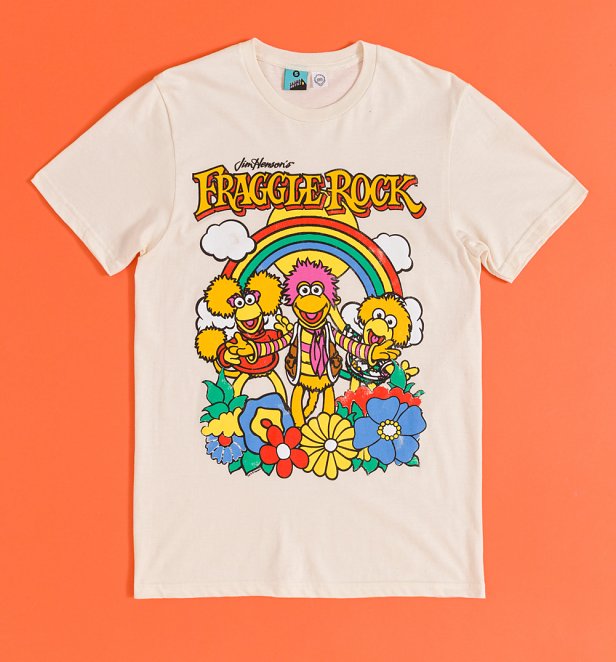 Fraggle Rock Rainbow Ecru T-Shirt Fraggle Rock Rainbow Ecru T-Shirt