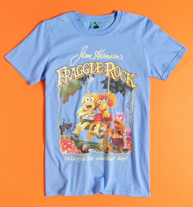 Fraggle Rock Worry's For Another Day Blue T-Shirt