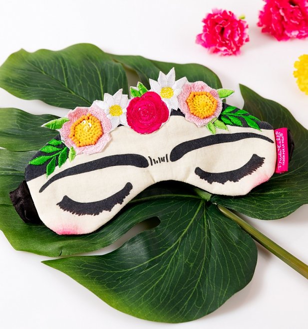 Frida Kahlo Embroidered Eye Mask from House Of Disaster