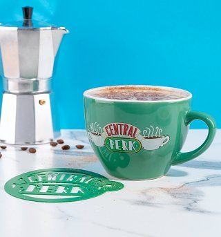 Friends Central Perk Cappuccino Mug with Stencil Friends Central Perk Cappuccino Mug with Stencil