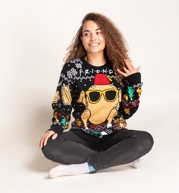 Friends Holiday Turkey Knitted Christmas Jumper
