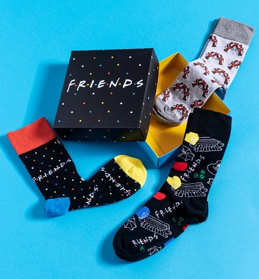 Friends Pack of Three Socks in Gift Box Friends Pack of Three Socks in Gift Box