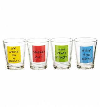 Friends Quotes Set of 4 Shot Glasses Friends Quotes Set of 4 Shot Glasses