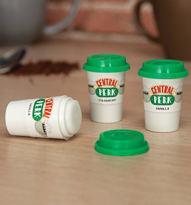 Friends Set Of Three Central Perk Lip Balms Friends Set Of Three Central Perk Lip Balms